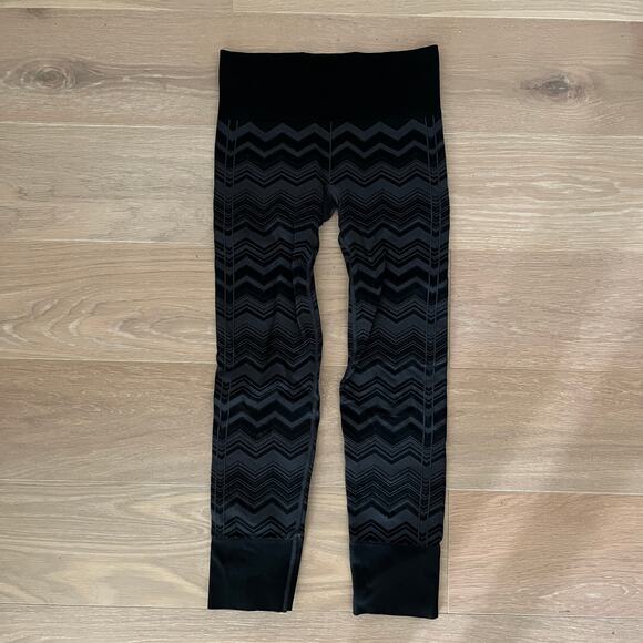 Lululemon Ebb To Street Leggings Heathered Slate Chevron 4 - Picture 5 of 8